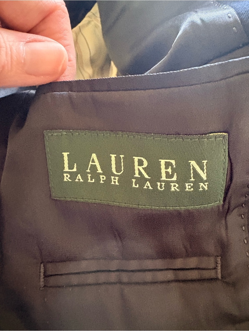 Boys Lauren- Ralph Lauren Navy Blue Blazer with Gold Buttons-10R - Picture 12 of 15